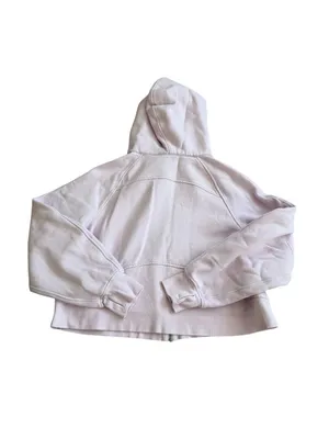 LULULEMON Pink Crop Hooded Zip Sweatshirt Size 8 thumbnail 4