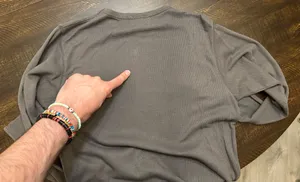 Vintage Miami Ink L/S Thermal Shirt Mens Med Gray Skull Graphic Print Y2K thumbnail 8