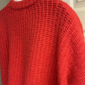 Madewell Women’s Heavy Weight Everett Cable Knit Pullover Red Sweater-Small thumbnail 11