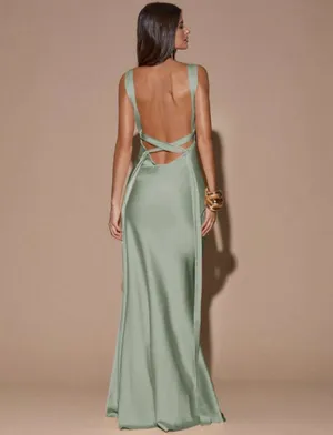 Green Open Back dress thumbnail 2