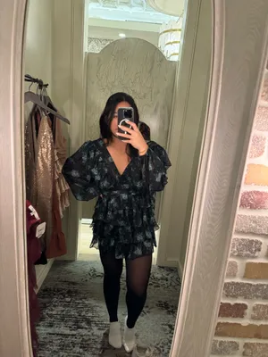 Altar'd State Long Sleeve Floral Dress XS thumbnail 7