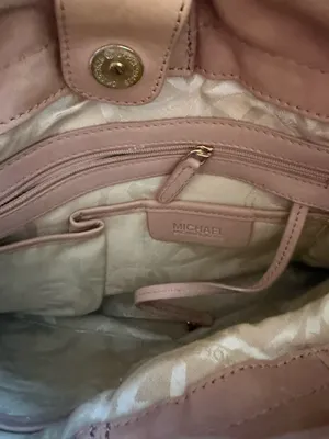 Michael Kors Cognac Leather Shoulder Tote thumbnail 4
