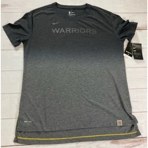 The Nike Tee Dri-Fit Golden State Warriors Gray Ombré Shirt Size Medium thumbnail 4