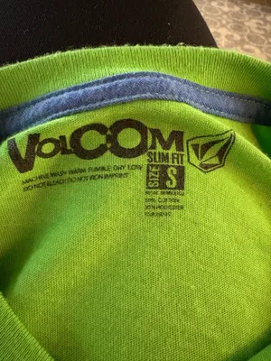 Volcom Volcano size small green short sleeve t shirt thumbnail 6