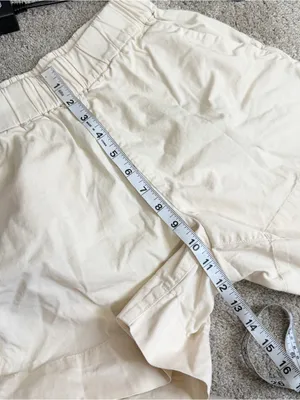 Everlane Women’s Organic Cotton The Easy Shorts Pull On Canvas in Ivory S thumbnail 12