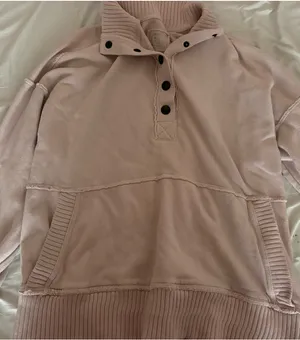 Aerie crew neck button up  thumbnail 1