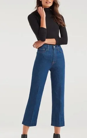 7 For All Mankind wide legged baby jo jeans thumbnail 1
