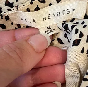 PacSun LA Hearts Ruched Leopard Cheetah Mini Skirt Lightweight Tan Black M thumbnail 4