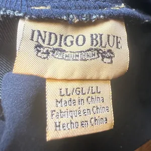 Indigo Blue Secret Fit Belly‎ Maternity Bootcut Jeans Dark Wash Large Long 97173 thumbnail 3
