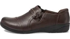 Clarks Cheyn Madi brown leather‎ slip on shoes size 10 thumbnail 1