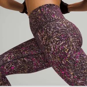 Lululemon Wunder Train High-Rise Tight 28" Topography Multi Purple Pink 12 thumbnail 3