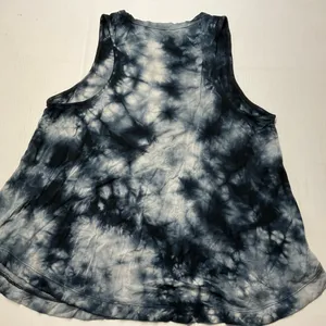 American Eagle Soft & Sexy Drapey Tank Tie Dye Black White Women Sz S thumbnail 7