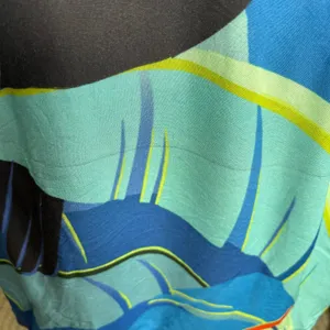 Farm Rio Toucan Sarong Wrap Midi Skirt Tassel Trim Tropical Resort Beach Coverup thumbnail 11