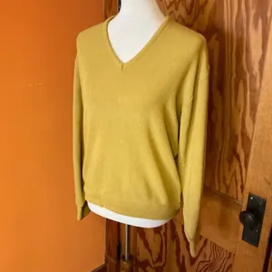 Vintage 60s gold grandpa sweater thumbnail 10
