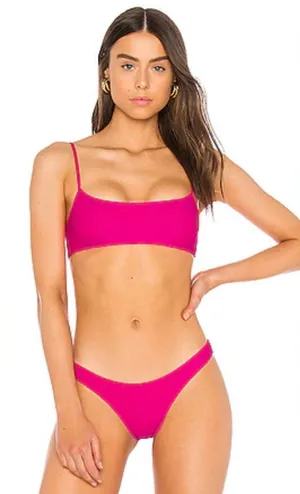 Frankie’s Bikinis Boots Ribbed Bralette Bikini top small NEW thumbnail 1