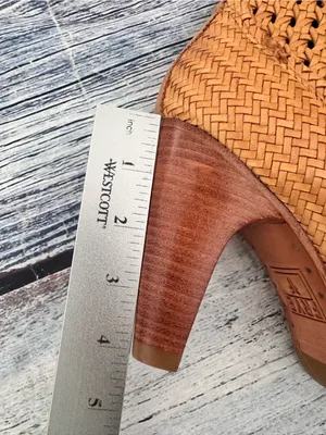 FRYE Woven Tan Leather Heeled Ankle Booties with Side Zip NWOB thumbnail 9