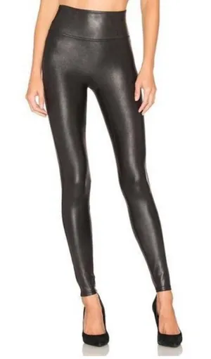 Spanx black leggings sleek & smoothing slimming basic neutral plus size 1X thumbnail 1