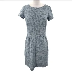 Boden‎ Pheobe Dress in Blue Grey Ditsy Floral Print Size 4 thumbnail 3