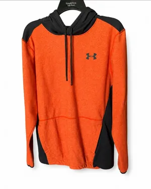 Under Armour Orange and Black Performance Hoodie thumbnail 1