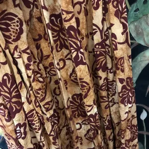 Vintage Victoria’s Secret robe / dress Hawaiian style size small brown burgundy thumbnail 7