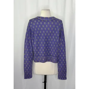 NWT!! FREE PEOPLE Nocturnal Patterned Cardigan Sweater Cardi‎ Floral Large thumbnail 7