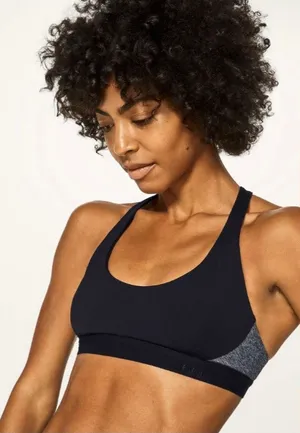 Lululemon Black & Gray Box it Out Bra thumbnail 1