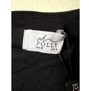 Oh Polly Delanie Square Neck Long Sleeve Jumpsuit in Black size 4 thumbnail 6