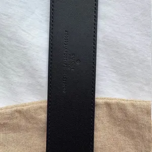 Gucci Black Leather Belt with Gold Buckle thumbnail 6
