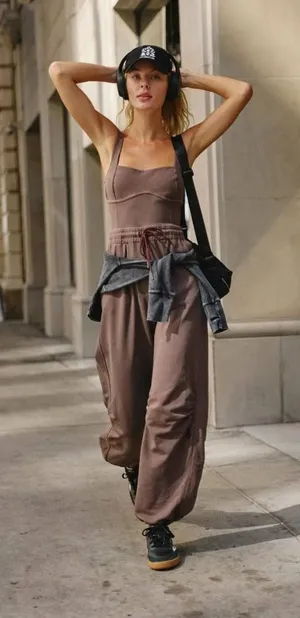 NWOT Free People Movement Inbound Onesie thumbnail 1