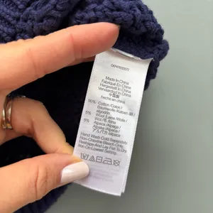 Madewell Open Stitch Sweater Vest in Navy S thumbnail 8