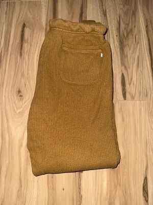 Aerie Tan Waffle Knit Sweatpants thumbnail 3