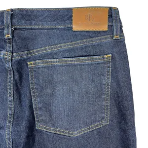 Lauren‎ Ralph Lauren Straight Leg Jeans 14 Dark Wash Blue Denim Mid Rise Classic thumbnail 9
