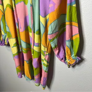 Show Me Your Mumu Summer Sorbet Bright Abstract Char Tunic Swim Coverup thumbnail 7