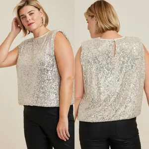 Maurices‎ Edgely™ Sequin Padded Shoulder Top 1X NWT thumbnail 2
