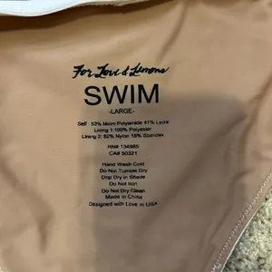 🆕 For Love & Lemons swim cream bikini bottom size L BIN N‎ thumbnail 4