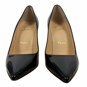 Christian Louboutin Kate 100 Patent Leather Pointed Toe Pump Black Size 36 thumbnail 5