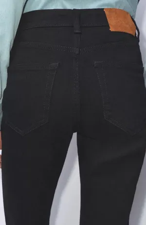 Zara Black Bootcut Leg - Slim Fit - Mid Rise Jeans thumbnail 6