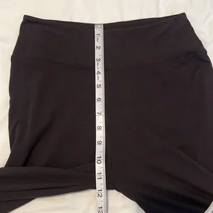 Satina size small black flare stretchy pants leggings EUC worn 3-4 times thumbnail 5