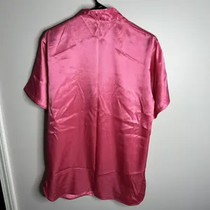 Women's‎ Vintage Victoria's Secret Size S Gold Label Pink Button Nihtgown Satin thumbnail 4