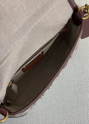 Coach Brown Soho Shoulder Bag Signature Jacquard thumbnail 7