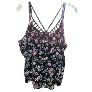 Maurice’s V-Neck Peplum Floral Polyester Spandex Blouse XL NEW #487 thumbnail 4