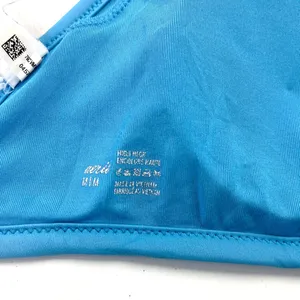 Aerie Womens Bikini Swim Top Size Medium High Neck Beachy Boho Lace Panel Summer thumbnail 6