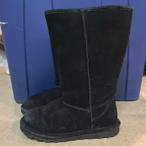 BearPaw Black Emma Tall wool lined boots size 7 B72‎ thumbnail 2