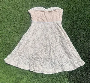 Anthropologie Dainty Strapless Lace Mini Dress Kimchi Blue thumbnail 7