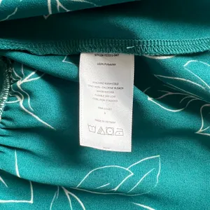 Lush Teal Floral Long Sleeve Peplum V Neck Wrap Blouse thumbnail 7