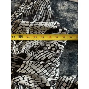 White House Black Market Dress White/Black Vintage Size 12 Vneck Sleeveless Y2K thumbnail 4