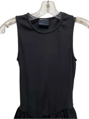 ASOS Design Ribbed Sleeveless Bubble Hem Mini Dress Black Women’s Size Small thumbnail 5