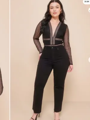LULU's Sexy Romantic Chic Lace Sheer Date Night Long Sleeve Bodysuit thumbnail 3