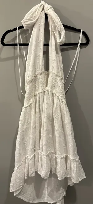 Aerie Spring Fling Mini Ruffle Floral Halter Dress thumbnail 4