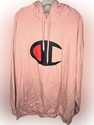 Champion Pink Hoody Sweatshirt thumbnail 1